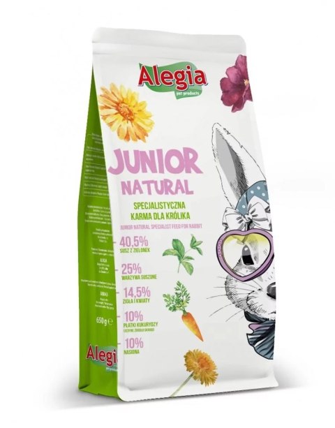 ALEGIA Junior Natural karma Królik 650g