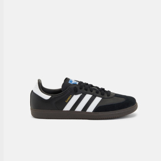 Adidas Samba OG B75807, Unisex Czarne Sneakersy, Skórzana Cholewka, Gumowa Podeszwa