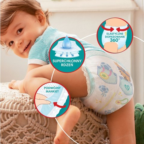 PAMPERS Pieluchomajtki MTH Rozm 6, 15+kg, 132szt