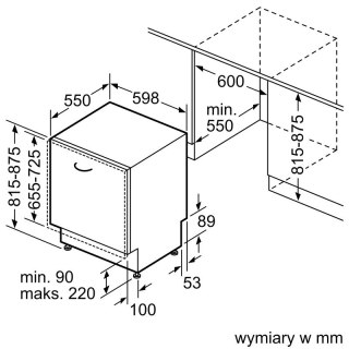 Zmywarka do zabudowy BOSCH SMV4EVX01E