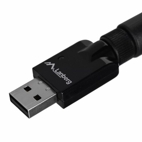 Karta sieciowa Lanberg N300 NC-0300-WIE (USB 2.0, Złącze anteny WiFi)