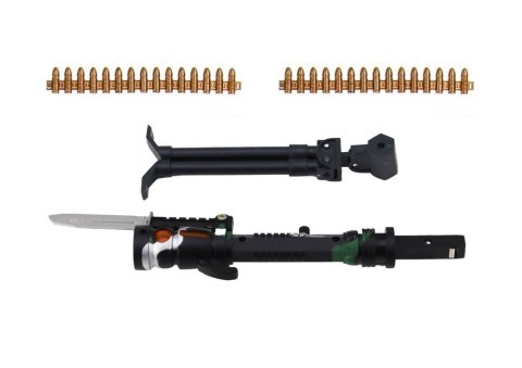 Karabin Wojskowy Na Ramie Stojak Światło Dźwięk 56cm