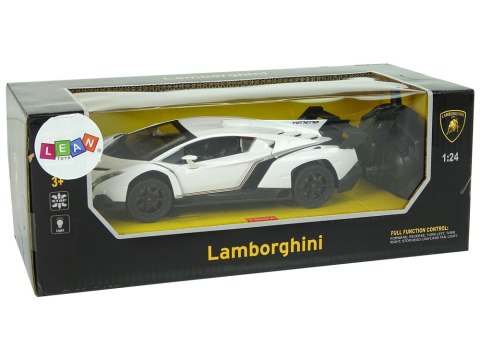 Auto Sportowe R/C 1:24 Lamborghini Veneno Białe 2.4 G Światła