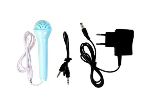 Elektryczne Pianinko Organy Turkusowe z Krzesłem 25 Klawiszy