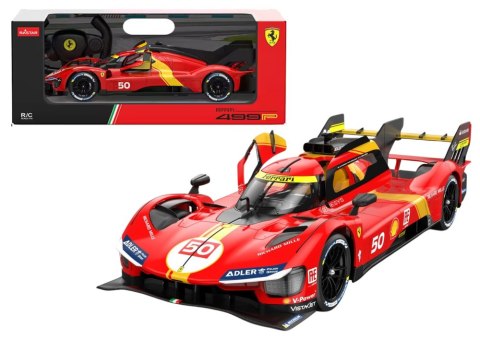 Auto R/C 1:24 Zdalnie Sterowane Sportowe Ferrari 499P Czerwone