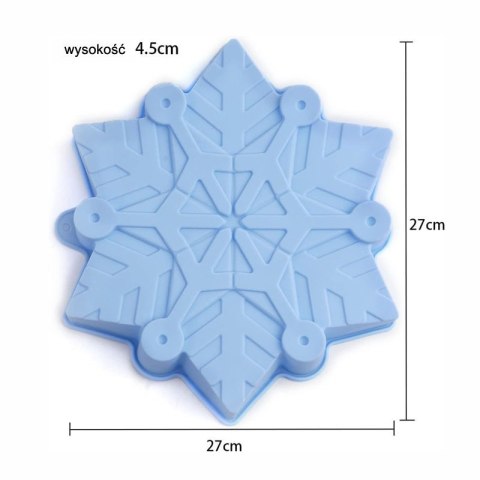 Forma silikonowa do pieczenia ciasta w kształcie Gwiazdki/Śnieżynki