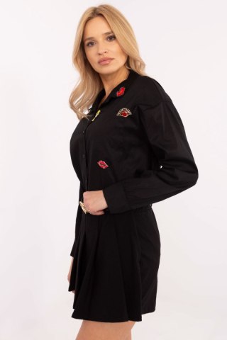 Koszula Damska Model DHJ-KS-9230.75P Black - Italy Moda