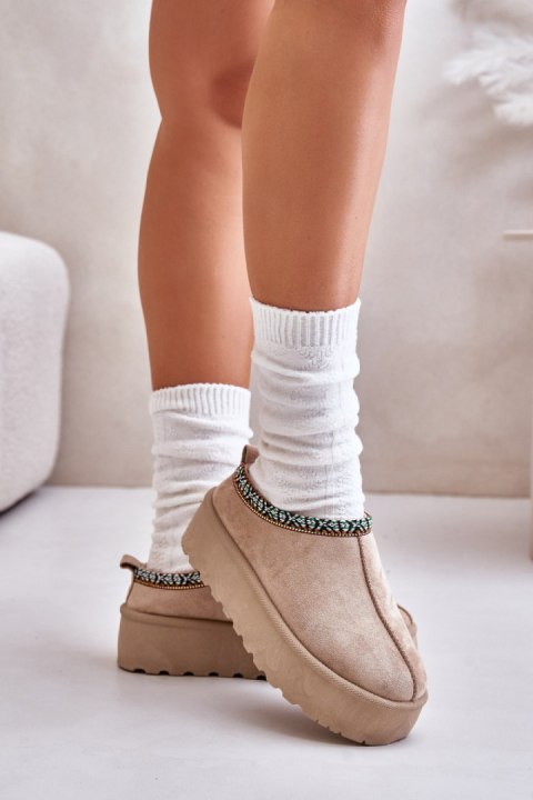 Kapcie Model Neroma 877-1 Beige - Step in style