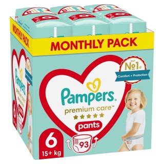 Pieluchy PAMPERS Premium PANTS MTH rozm 6 (15-25kg) 93szt