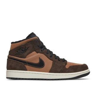 NIKE Air Jordan 1 Mid- DC7294-200, Mocha Brown