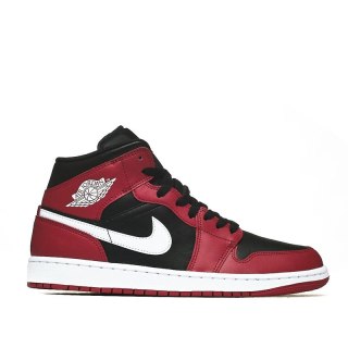 NIKE Air Jordan 1 Mid- DQ8426-061, Black/White Gym Red