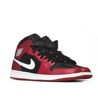 NIKE Air Jordan 1 Mid- DQ8426-061, Black/White Gym Red