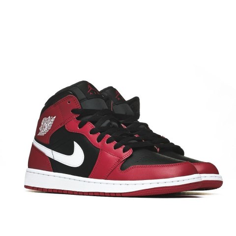 NIKE Air Jordan 1 Mid- DQ8426-061, Black/White Gym Red