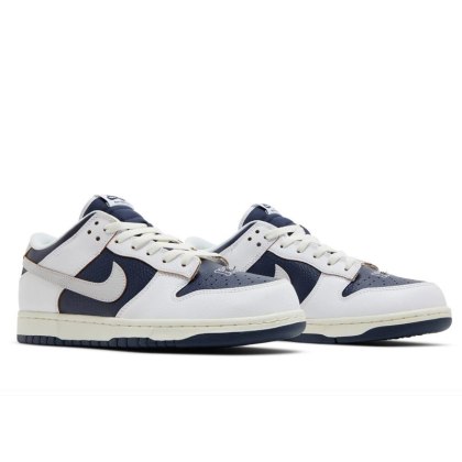 NIKE Dunk Low -FD8775-100, Biały Granatowy