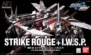 Figurka kolekcjonerska Bandai HG 1/144 STRIKE ROUGE + I.W.S.P.