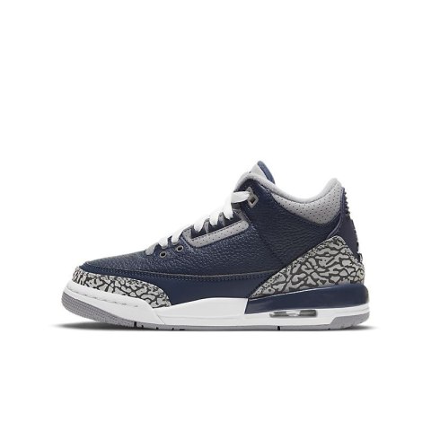 Air Jordan 3- 398614-401, Granatowy