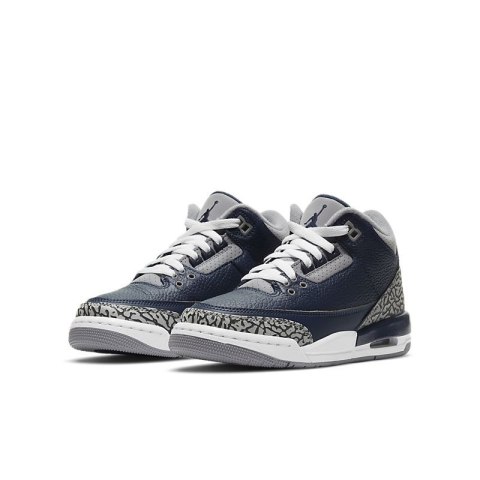 Air Jordan 3- 398614-401, Granatowy