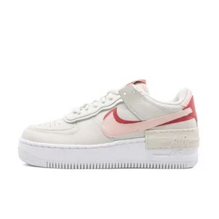 Nike Air Force 1 Shadow CI0919-003,beżowe z różowymi i czerwonymi akcentami