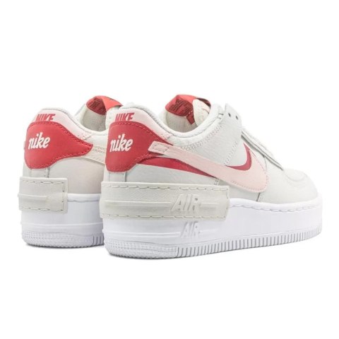 Nike Air Force 1 Shadow CI0919-003,beżowe z różowymi i czerwonymi akcentami