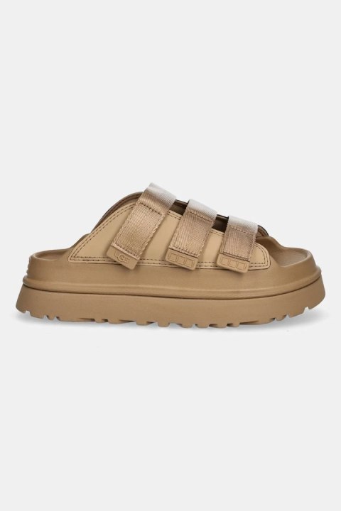 UGG GoldenGlow Slide Brown 1167430-DND | Damskie klapki na platformie z pianki EVA