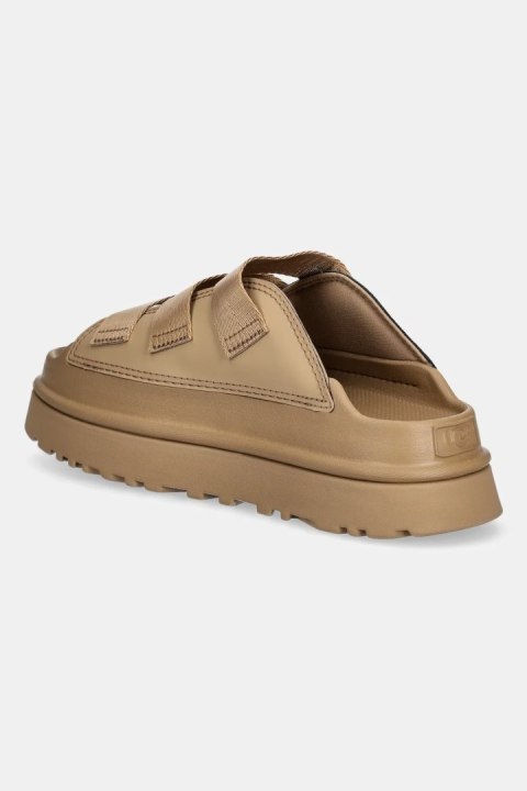 UGG GoldenGlow Slide Brown 1167430-DND | Damskie klapki na platformie z pianki EVA