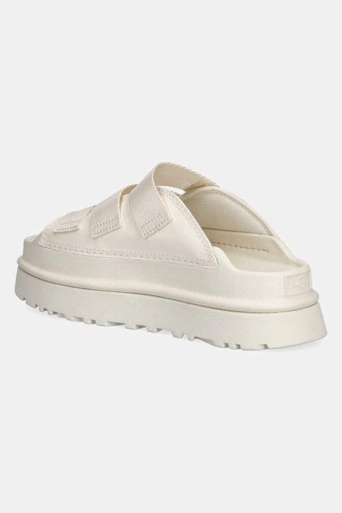 UGG GoldenGlow Slide White 1167430-JSM | Damskie klapki na platformie z pianki EVA