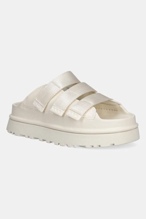 UGG GoldenGlow Slide White 1167430-JSM | Damskie klapki na platformie z pianki EVA