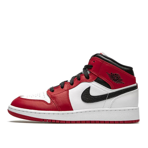 Buty NIKE Air Jordan 1 Mid Chicago - Czerwone 554724-173