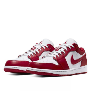 Buty NIKE Air Jordan 1 Low Gym Red White - Czerwone FJ3459-160