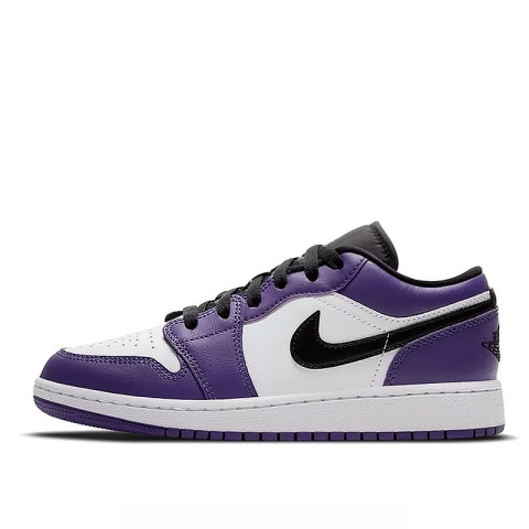 Buty NIKE Air Jordan 1 Low Court Purple White - Fioletowe DD1391-104