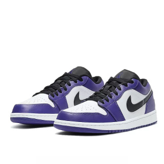 Buty NIKE Air Jordan 1 Low Court Purple White - Fioletowe DD1391-104