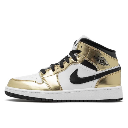 Buty NIKE Air Jordan 1 Mid Metallic Gold - Złote DC1420-700