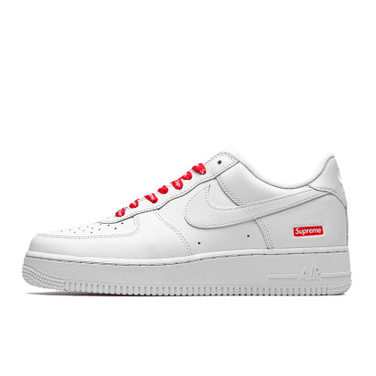 Buty sportowe NIKE Air Force 1 - Supreme Białe DN1431-102