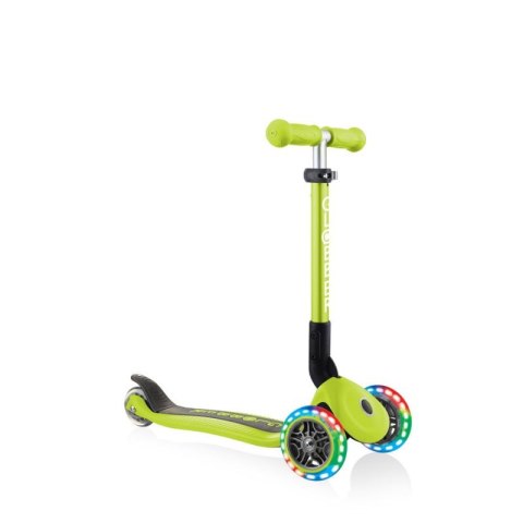 Hulajnoga 3-kołowa Globber Foldable Lights Lime Green Jr 437-106