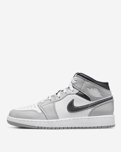 Buty NIKE Air Jordan 1 Mid - Light Smoke Gray - Szare