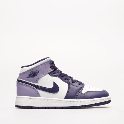 Buty NIKE Jordan 1 MID - Fioletowo-Białe - White Sky J Purple