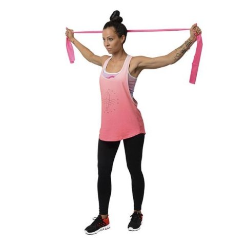 Taśma pilates HMS TP01 PINK 0.7 x 120 x 1200 MM 17-34-022