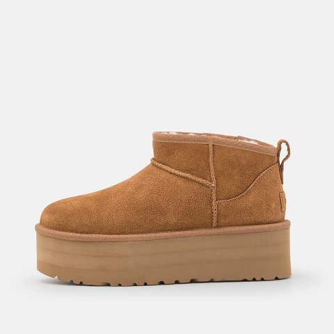 Buty damskie UGG Ultra Mini Platform na platformie - Chestnuts brązowe 1135092-CHE