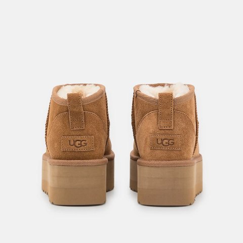 Buty damskie UGG Ultra Mini Platform na platformie - Chestnuts brązowe 1135092-CHE