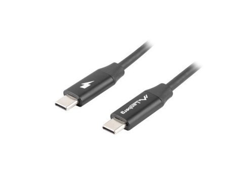 LANBERG KABEL USB-C 2.0 M/M 1M PREMIUM QC 4.0 POWER DELIVERY 60W CZARNY CA-CMCM-40CU-0010-BK