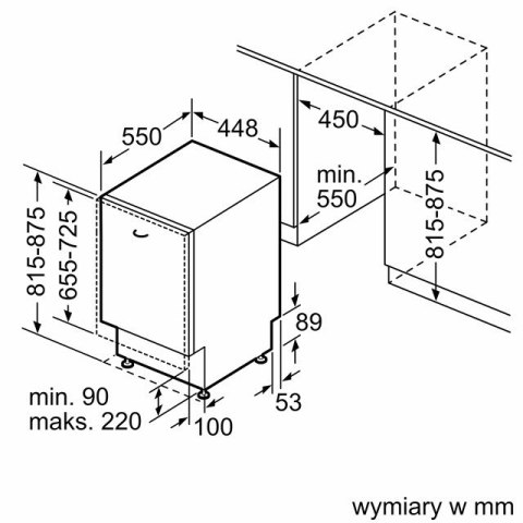 Zmywarka do zabudowy BOSCH SPV4EMX10E