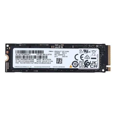 Dysk SSD Samsung PM9A1 2TB Nvme M.2 2280 MZVL22T0HBLB-00B00