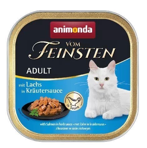 ANIMONDA Vom Feinsten Classic Cat łosoś w ziołowym sosie - mokra karma dla kota - 100g