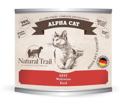 NATURAL TRAIL Cat Alpha Beef puszka 200g