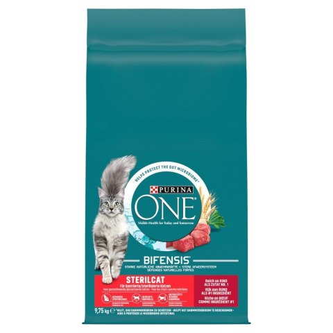 PURINA ONE Sterilcat Wołowina 9,75kg