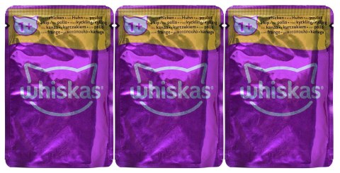 WHISKAS Klasyczne Posiłki w sosie - mokra karma dla kota - saszetka - 12x85 g