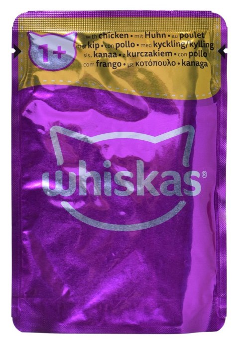 WHISKAS Klasyczne Posiłki w sosie - mokra karma dla kota - saszetka - 12x85 g