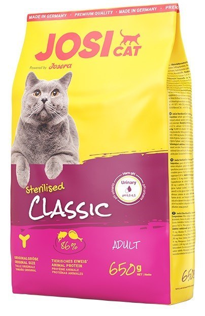 JOSERA JosiCat Sterilised Classic - sucha karma dla kota - 650 g