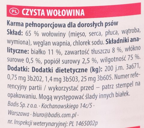 ANIMONDA GranCarno Single Protein wołowina - mokra karma dla psa - 800g