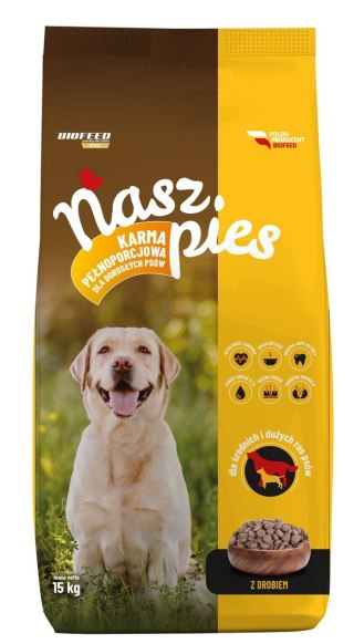 BIOFEED NASZ PIES Z DROBIEM 15KG